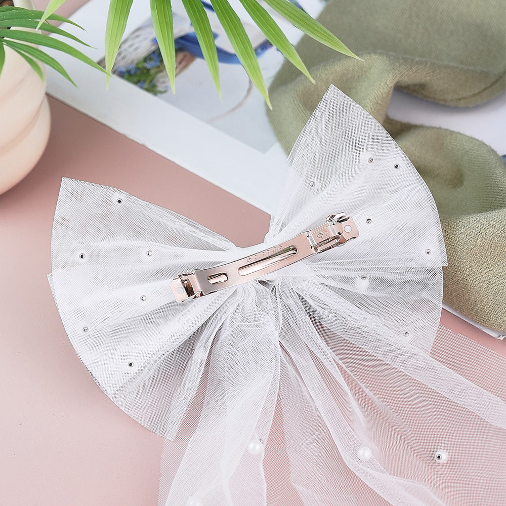Fiocco Velo Sposa Personalizzato Nome Perle Accessorio Addio al Nubilato