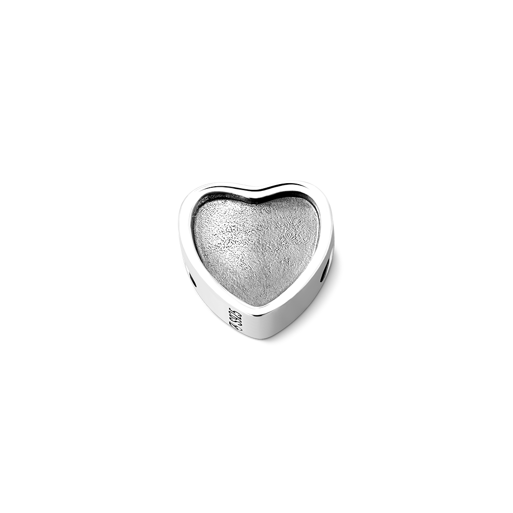 Charm Cuore "Impronta d'Amore" con Foto Personalizzata – Pendente a Zampina in Argento – Regalo Speciale per Amanti degli Animali