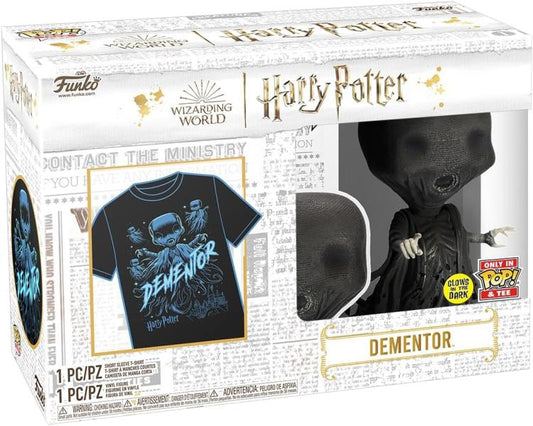 Funko Pop!+Tees Harry Potter Statuetta Dementor (Glows In The Dark) - T-Shirt M - Smart Deal