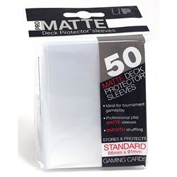 Ultra Pro Proteggi Carte Standard (66mm X 91mm) Pro - Matte Pacchetto 50 Bustine Trasparente