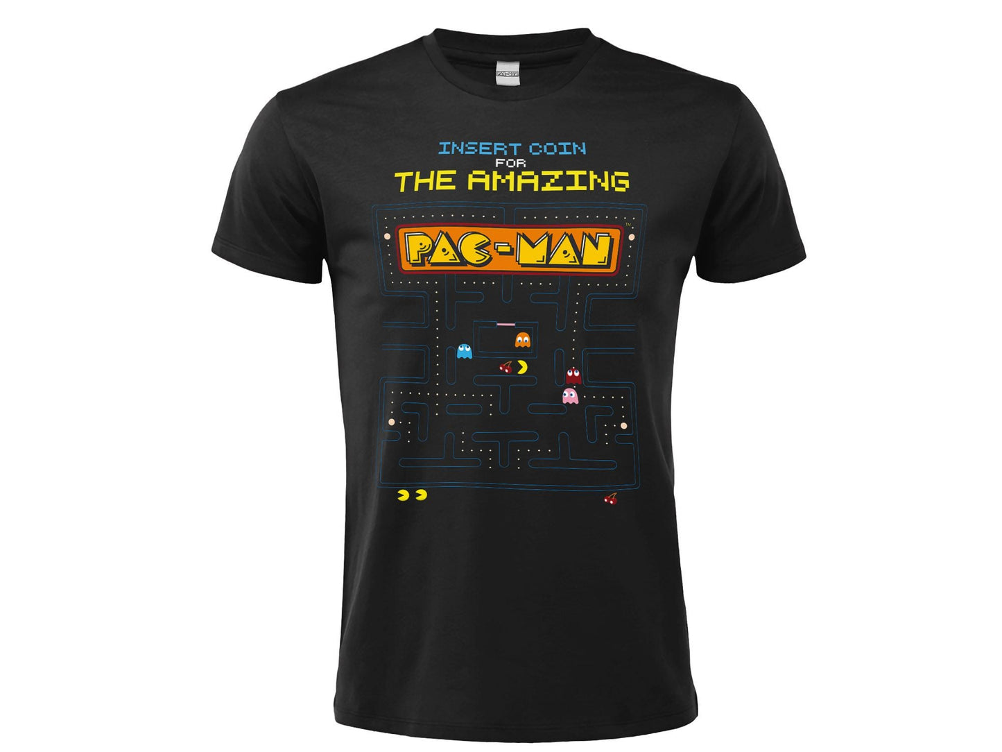 T-Shirt Pac-Man: Insert Coin M nera