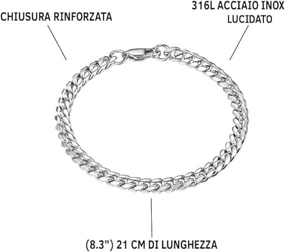 Bracciale Cubano A mio fratello - Sei il mio orgoglio.
