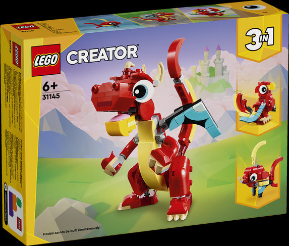 LEGO 31145 Drago rosso