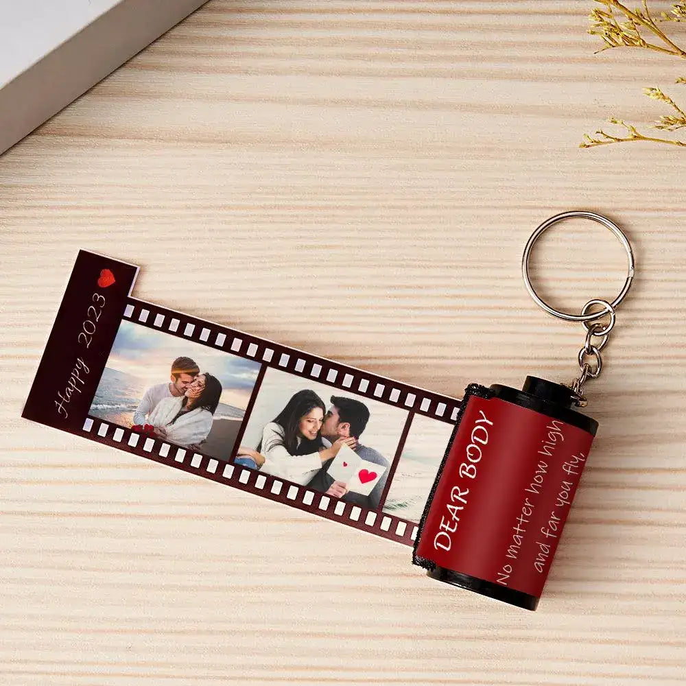 Portachiavi Rullino Fotografico Personalizzato idea regalo papà
