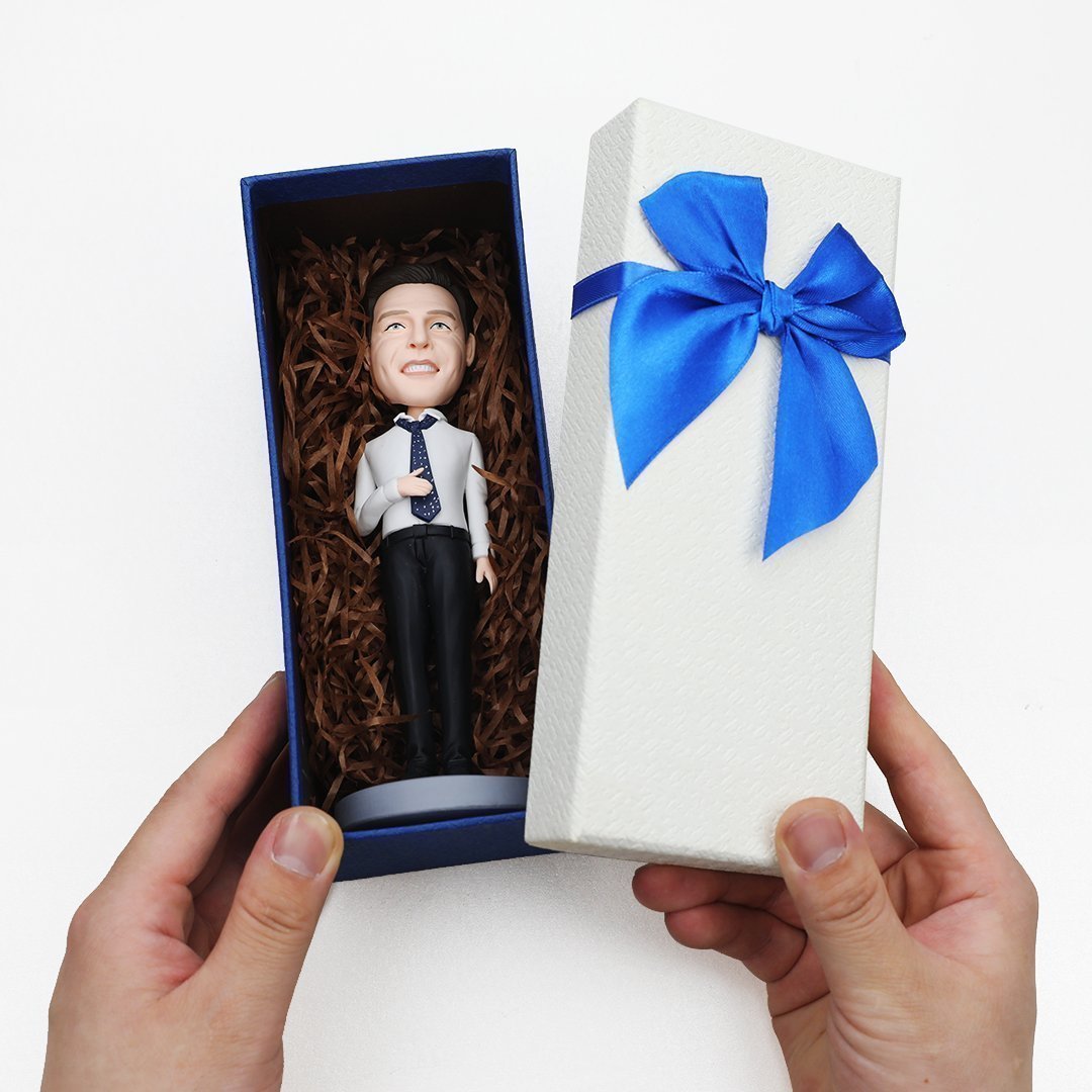 Bobblehead Personalizzata "Sexy Mom" con Cuore Statuetta 3D Artigianale Mamma