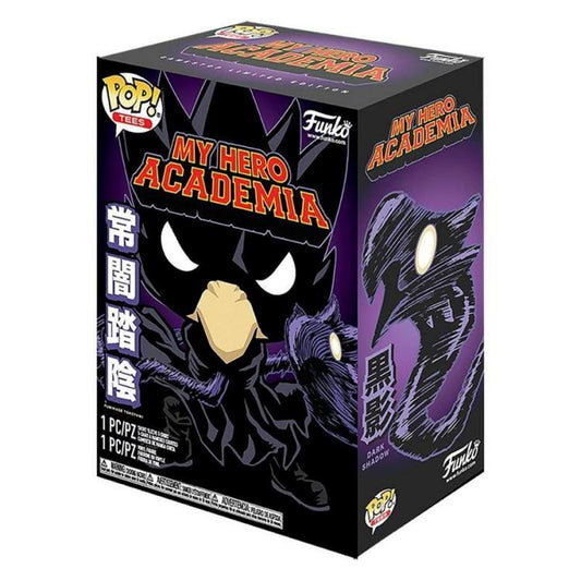 Funko Pop ! Tees My Hero Academia Dark Tokoyami Vinyl Figure + T-Shirt Tgl M