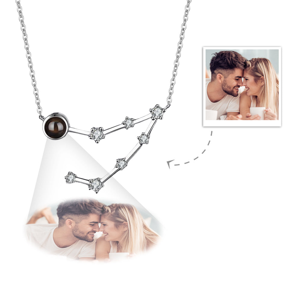 Collana Proiezione Foto con Costellazione Zodiaco Personalizzato