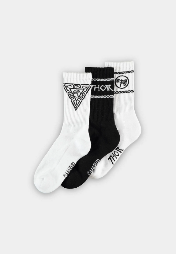 Marvel - Calze Thor Unisex - Confezione da 3 Paia