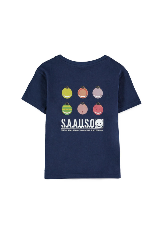 T-Shirt Assassination Classroom Koro Sensei Blu - Maglietta Bambino Cotone 100%