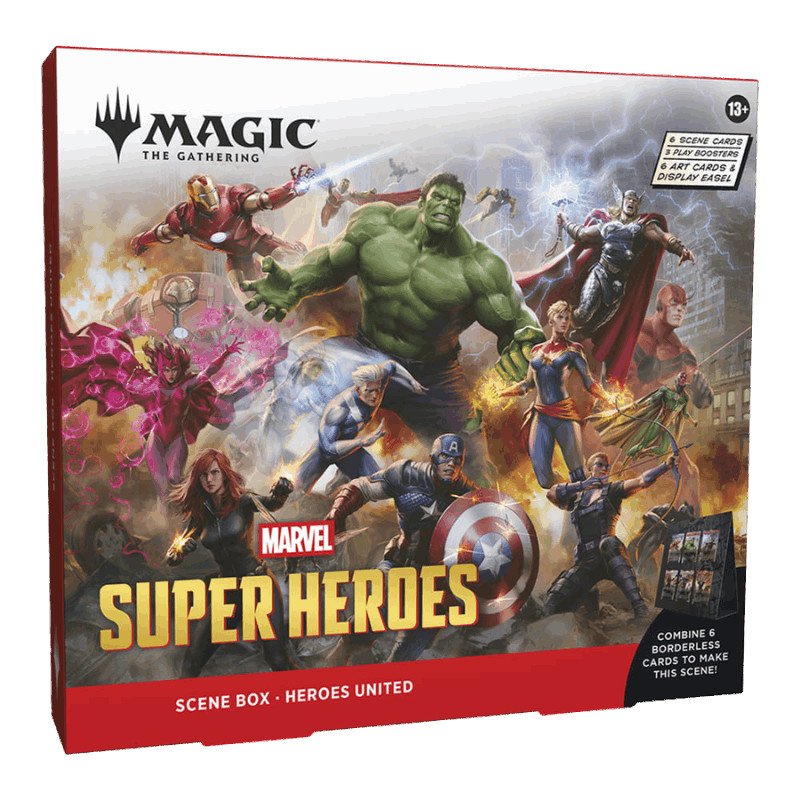 Magic Marvel Super Heroes Scene Box Heroes United