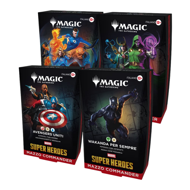 Magic Marvel Super Heroes Commander 4 mazzi ITA