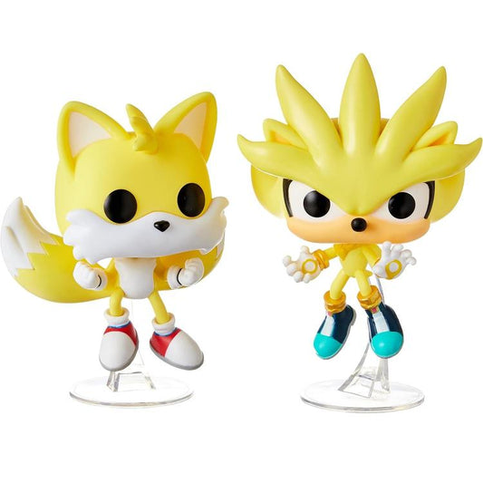 Funko Pop Games Sonic - Super Tails E Super Silver 2 Pack Gico Vinyl Figure Film - Smart Deal