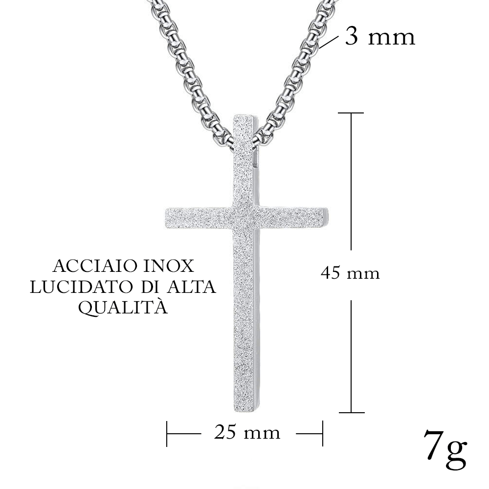 Collana Croce - A Mio Figlio con Amore Mamma.