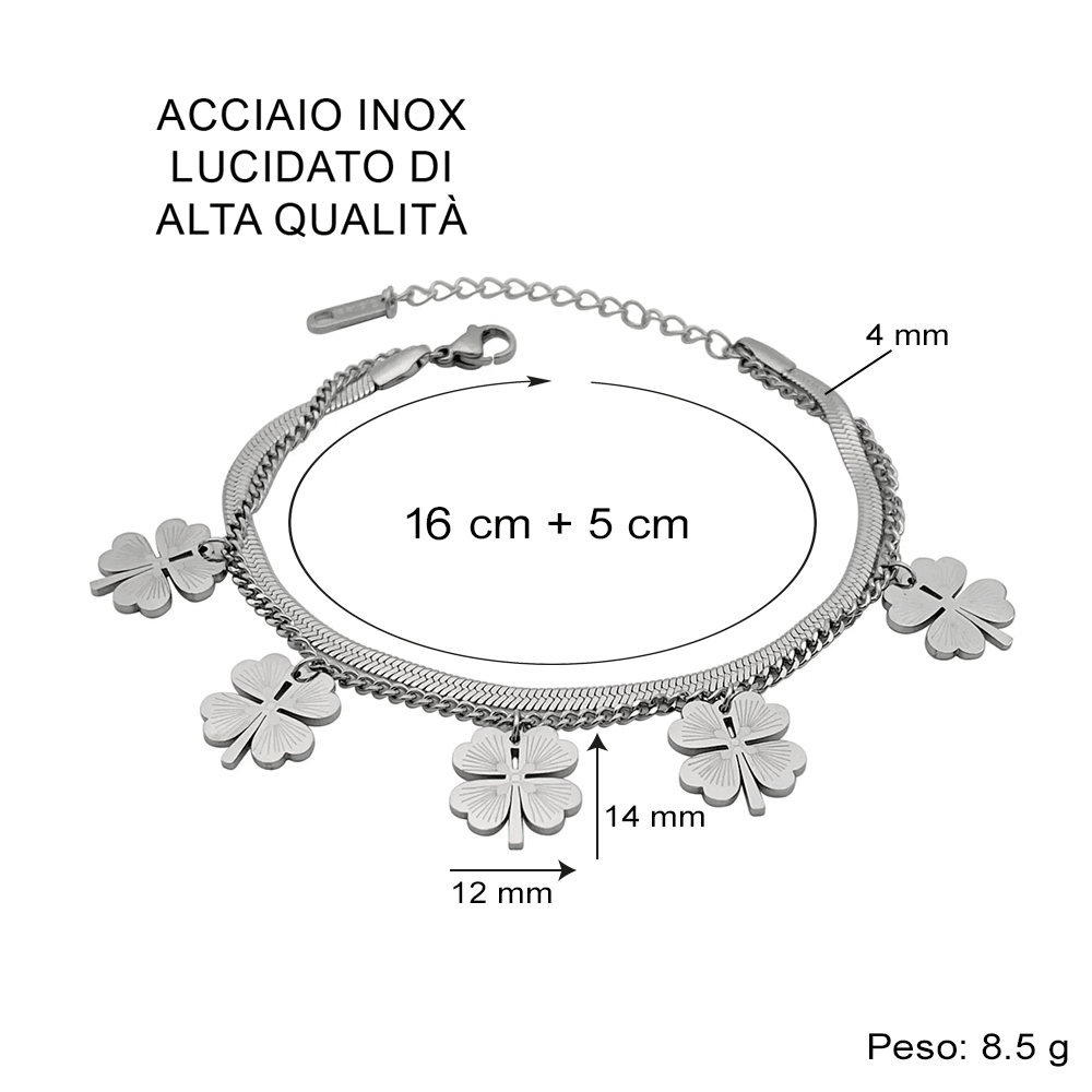 Bracciale Quadrifoglio - Super Zia