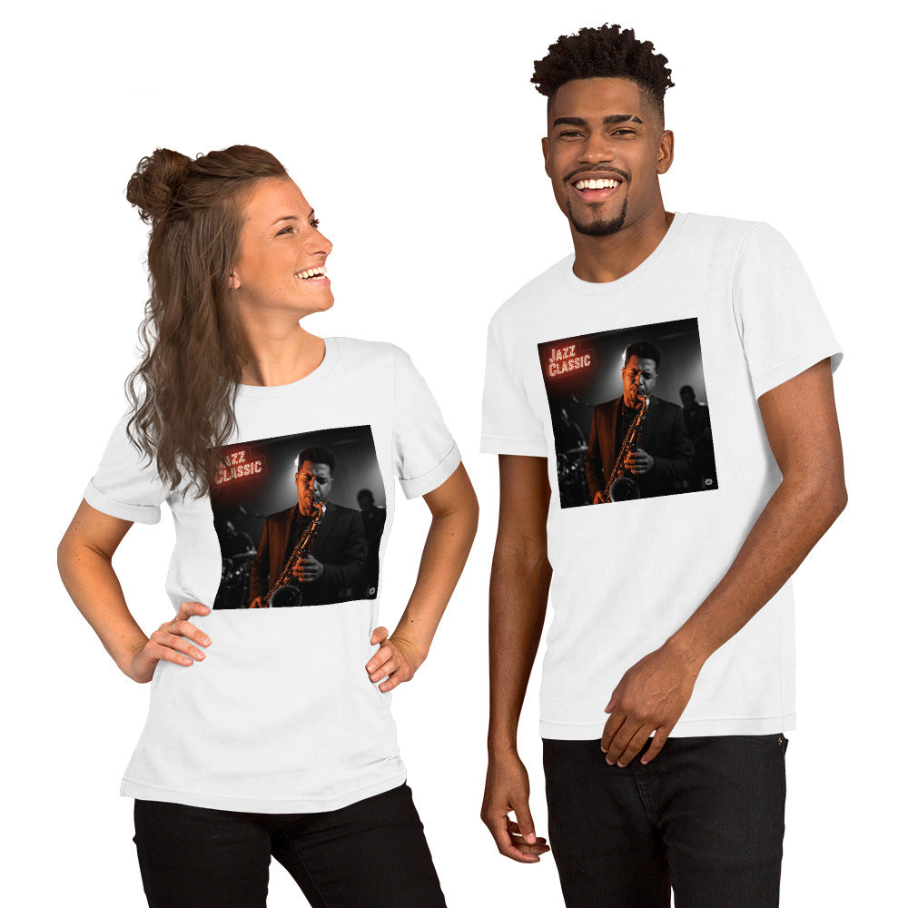 Maglietta unisex serie Musica "Jazz Classic Sax" 🆓🚚