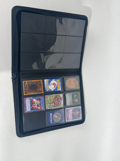 TS Collezionismo Binder 9 Tasche con Zip (Grigio Scuro) + 100 Penny Sleeves