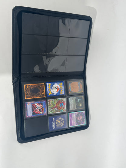 TS Collezionismo Binder 9 Tasche con Zip (Grigio Scuro) + 100 Penny Sleeves