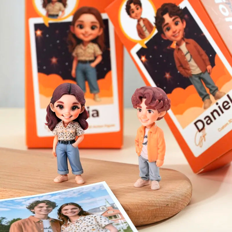 Mini Me 3D – La Tua Statuina Personalizzata da Scrivania - idea regalo Lui Lei Mamma Papà Nonni Animali domestici