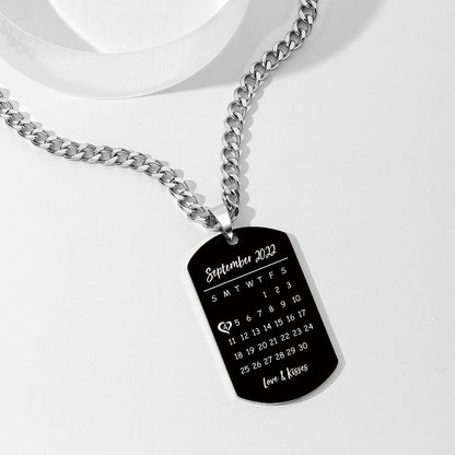 Collana Custom con Foto e Data Speciale Il Regalo Impossibile da Dimenticare papà