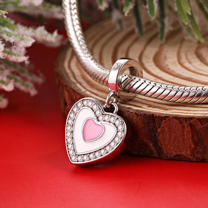 Ciondolo Cuore Pendente Personalizzato con Foto – Charm per Bracciali – Regalo Speciale per Lei