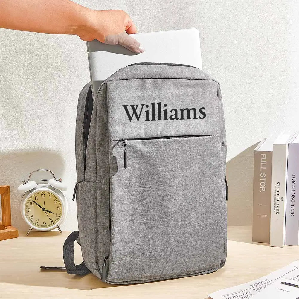 Zaino personalizzato con nome - borsa computer pc - idea regalo papà
