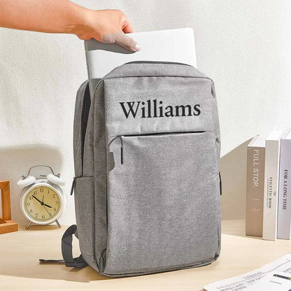 Zaino personalizzato con nome - borsa computer pc - idea regalo papà