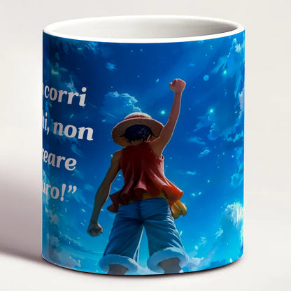 Tazza One Piece Luffy "Crea il tuo Futuro" Mug Cielo Azzurro Anime