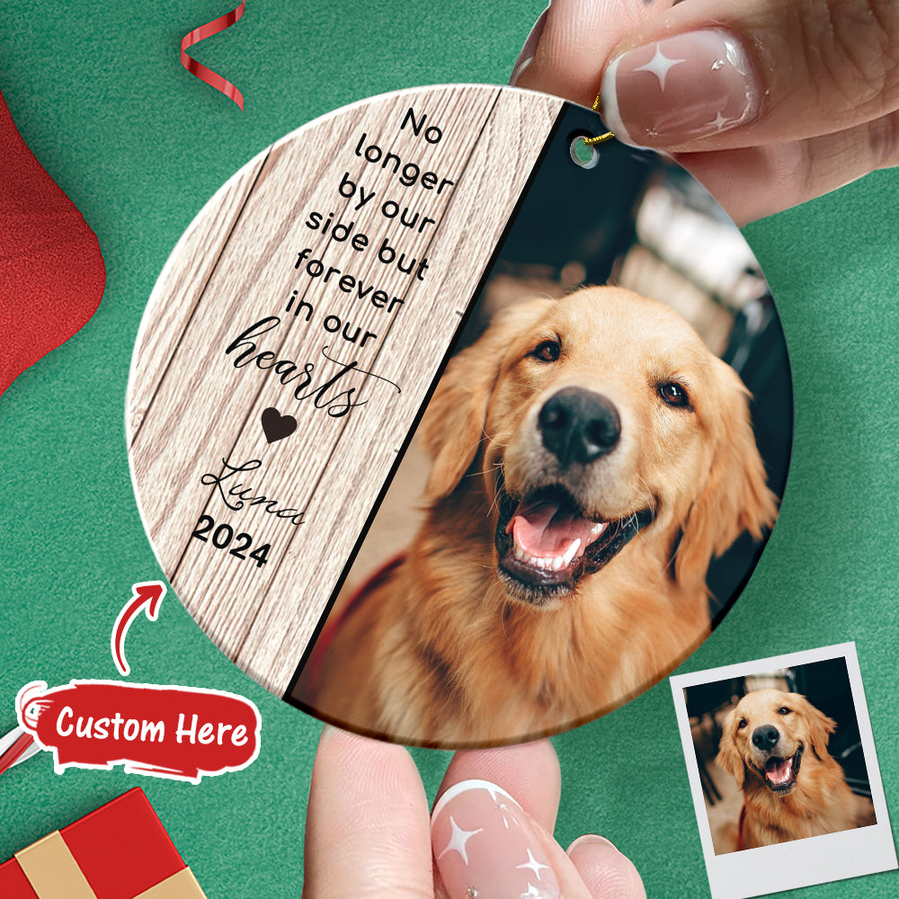 Pallina Natale Pet Personalizzata con Foto Cane Gatto Decorazione