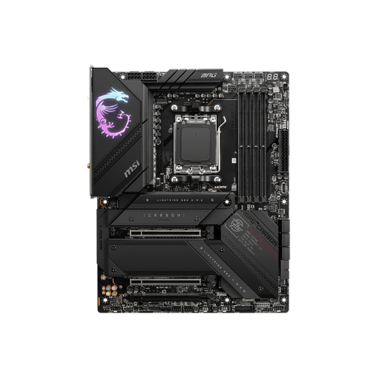 MSI MB AMD X670 GAMING, MPG X670E CARBON WIFI, AM5, 4DDR5, 3PCI-Ex16, 4M.2, 6SATA3, 1USB3.2GEN2x2, 8 [MPG X670E CARBON WF]