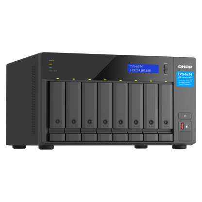 QNAP TVS-h874 NAS Tower Intel Core i7 32 GB DDR4 0 TB QuTS hero Nero [TVS-H874-I7-32G]