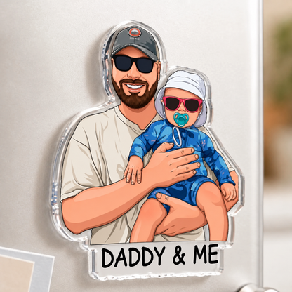 Magnete Ritratto Personalizzato da Foto Regalo Coppia Famiglia
