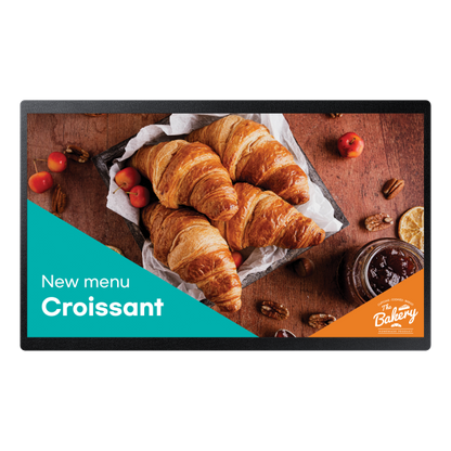 Samsung QB24C Pannello piatto per segnaletica digitale 61 cm (24") LED Wi-Fi 250 cd/m Full HD Nero Processore integrato Tizen 16/7 [LH24QBCEBGCXEN]
