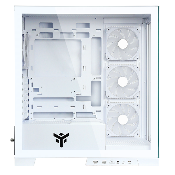 ITEK CASE SHOWBUI 45W - GAMING TOWER, ATX, 4X12CM ARGB FAN, 2XUSB3, TYPE-C, SIDE FRONT PANEL TE [ITGCASB45W]