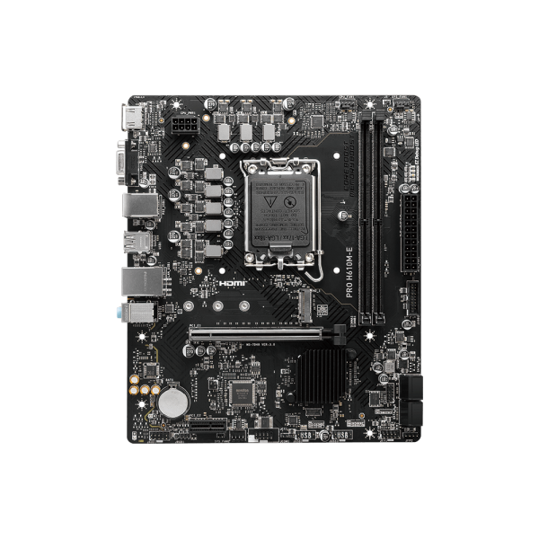 MSI MB H610, PRO H610M-E DDR5, LGA 1700, 2DD54, 1PCI-EX16,1PCI-EX1,1M.2 GEN4,4SATA3.0,4USB3.2GEN1,8U [PRO H610M-E] scheda madre