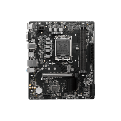 MSI MB H610, PRO H610M-E DDR5, LGA 1700, 2DD54, 1PCI-EX16,1PCI-EX1,1M.2 GEN4,4SATA3.0,4USB3.2GEN1,8U [PRO H610M-E] scheda madre