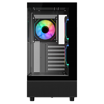 ITEK CASE SHOWBUI 42B, GAMING TOWER, ATX, 3X12CM ARGB FAN, 2XUSB3, TYPE-C, SIDE FRONT PANEL TEMP G [ITGCASB42B]