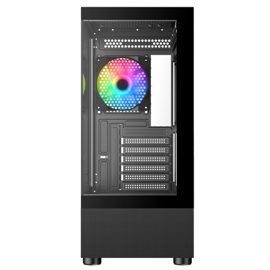 ITEK CASE SHOWBUI 33B, GAMING TOWER ATX, 12CM ARGB FAN, USB3, SIDE FRONT PANEL TEMP GLASS [ITGCASB33B]