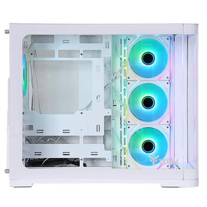 ITEK CASE DARK CAVE CURVED, GAMING TOWER, ATX, 4X12CM ARGB FAN, 2XUSB3, TYPE-C, CURVED TEMP GLASS S [ITGCADCCW]