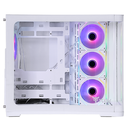 ITEK CASE DARK CAVE CURVED, GAMING TOWER, ATX, 4X12CM ARGB FAN, 2XUSB3, TYPE-C, CURVED TEMP GLASS S [ITGCADCCW]