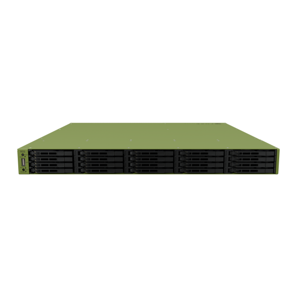 MikroTik, ROSE Data server (RDS), 16-core 2 GHz ARM CPU + 32GB DDR4 RAM  2 100G QSFP28 ports, 4 25G SFP28 ports, 4 10G SFP+ ports, 2 10G Ethernet ports, and SFF-8644 interface, 20 U.2 NVMe sto [RDS2216-2XG-4S+4XS-2XQ]