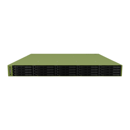 MikroTik, ROSE Data server (RDS), 16-core 2 GHz ARM CPU + 32GB DDR4 RAM  2 100G QSFP28 ports, 4 25G SFP28 ports, 4 10G SFP+ ports, 2 10G Ethernet ports, and SFF-8644 interface, 20 U.2 NVMe sto [RDS2216-2XG-4S+4XS-2XQ]