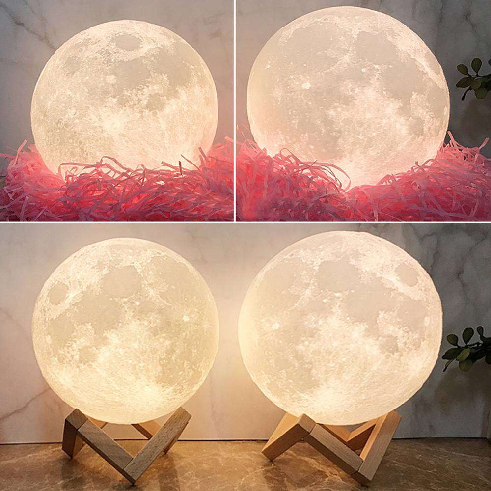 Lampada Luna 3D Personalizzata con Foto - idea regalo papà