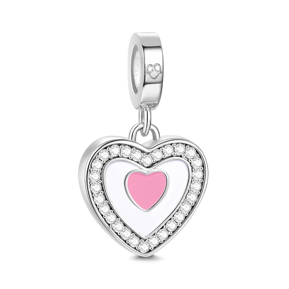 Ciondolo Cuore Pendente Personalizzato con Foto – Charm per Bracciali – Regalo Speciale per Lei