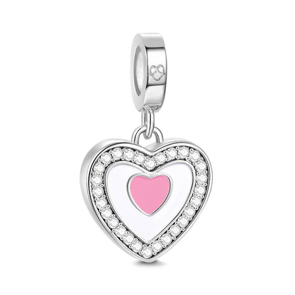 Ciondolo Cuore Pendente Personalizzato con Foto – Charm per Bracciali – Regalo Speciale per Lei