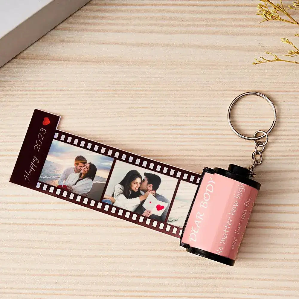 Portachiavi Rullino Fotografico Personalizzato idea regalo papà