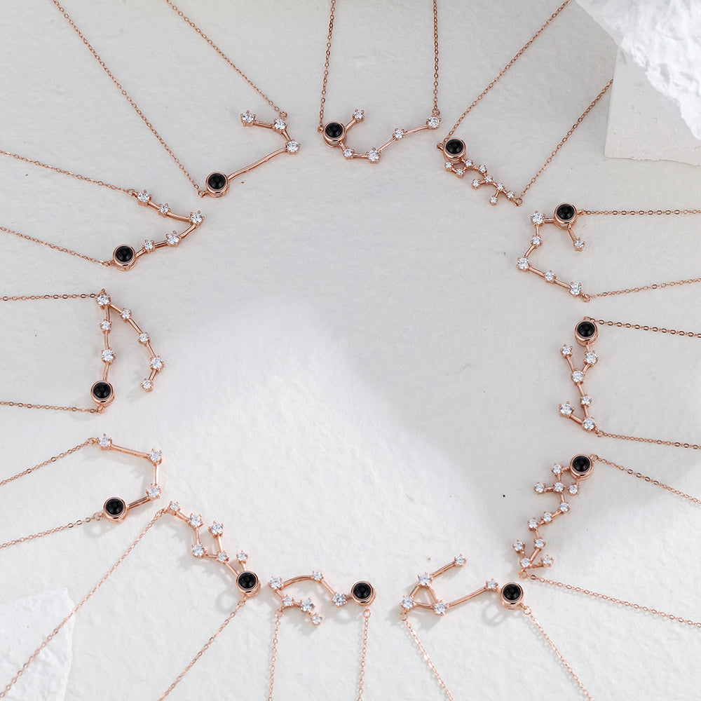 Collana Proiezione Foto con Costellazione Zodiaco Personalizzato