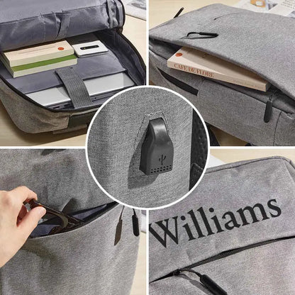 Zaino personalizzato con nome - borsa computer pc - idea regalo papà