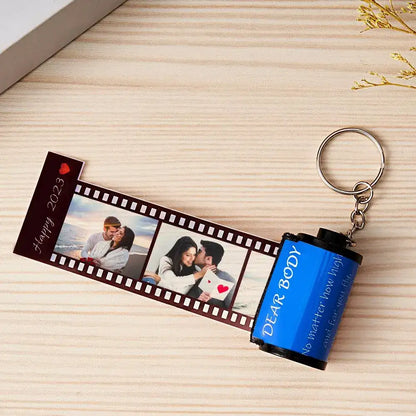 Portachiavi Rullino Fotografico Personalizzato idea regalo papà