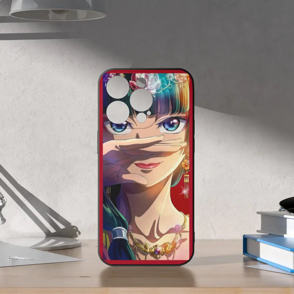 iPhone15 Series Black Phone Case iPhone15/iPhone15 Pro/iPhone15 Pro Max/iPhone15 Plus The Apothecary Diaries Mao Mao