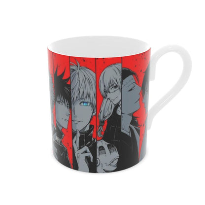 Tazza in porcellana jujutsu kaisen sfondo rosso